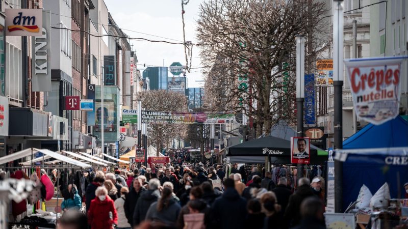 Verkaufsoffener Sonntag in der Gelsenkirchner Innenstadt.