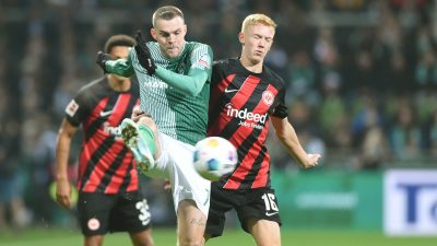 Werder Bremen verspielt Heimsieg gegen Frankfurt